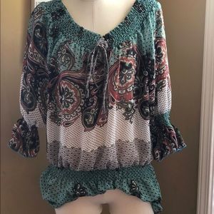 Ultra Pink Boho Tunic Top